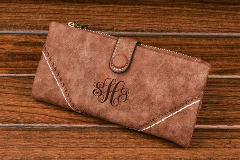 monogrammed wallet womens|customizable wallets for women.